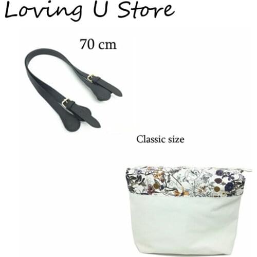 1 piece Colourful Insert Lining Inner Pocket and handle For Classic Big Obag womens should bags Totes Handbags