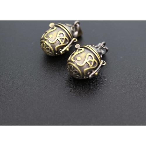 5Pcs 13x21MM Vintage Style Antiqued Bronze Brass Water Drop Wish Vial Pendant Prayer Box Charm DIY Jewelry Supplies 1161042