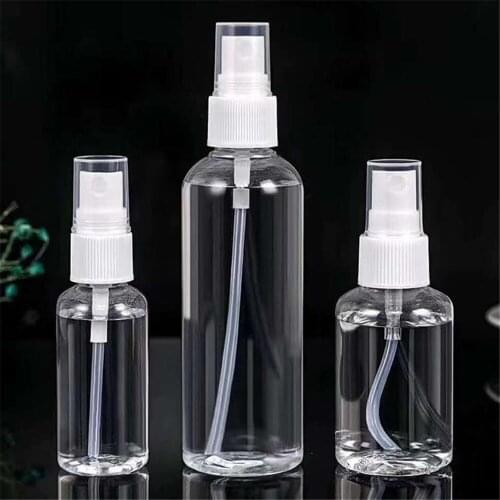 9 Sizes Spray Bottle Portable Plastic Spray Bottle Liquid Makeup Atomizer Pot Travel Mini Empty Cosmetic Makeup Containers