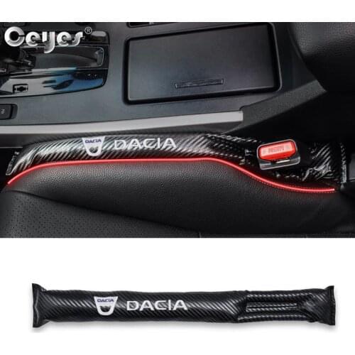 Ceyes 1pc Car Accessories Seat Pad Leak Proof Gap Fillers Leakproof Strip For Dacia Duster Sandero MK2 Stepway 2017 Auto Styling