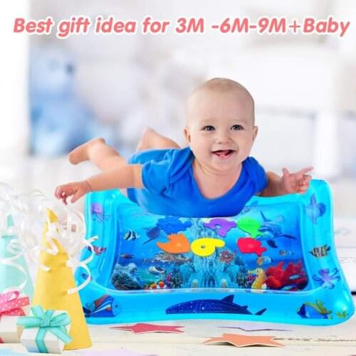 Large water pad baby ice pad Octopus shark whale cartoon baby inflatable patted water pad Baby inflatable water pad