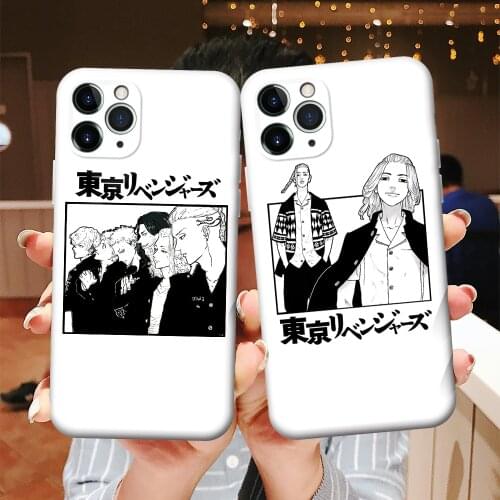 Anime Japanese Tokyo Avengers Phone Case For iphone 12 11 Pro XS MAX mini 8 7 6 6S Plus X SE 2020 XR Soft White Shin Coque Cover