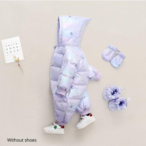 IYEAL Winter Coat Baby Snowsuit 90% Duck Down Jacket Outdoor Infant Ski Clothes Girls Clothing For Boys Kids Rompers Jumpsuit