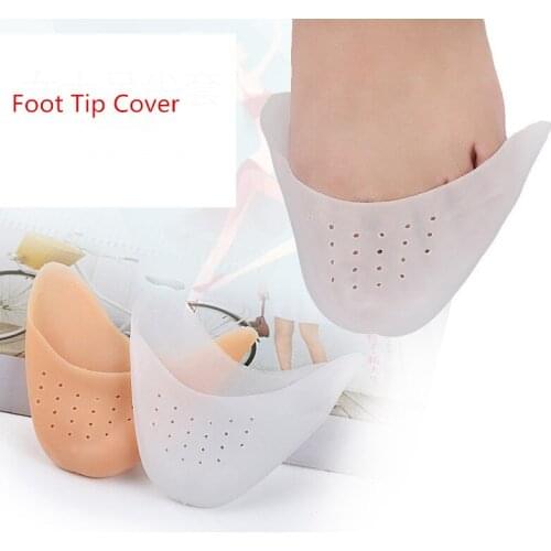 Elastic Soft Gel Silicone Forefoot Toe Pads Ballet Pointe Dance Shoes Pads Foot Tip Cushion Breathable Inserts High Heel Protect
