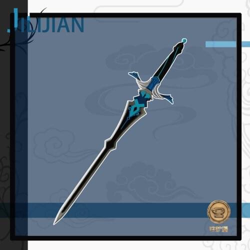 Game Genshin Impact JiLI Sacrificial sword Cosplay Weapon Chongyun Razor XingQiu Qiqi for Halloween Fancy Stage Performance Prop