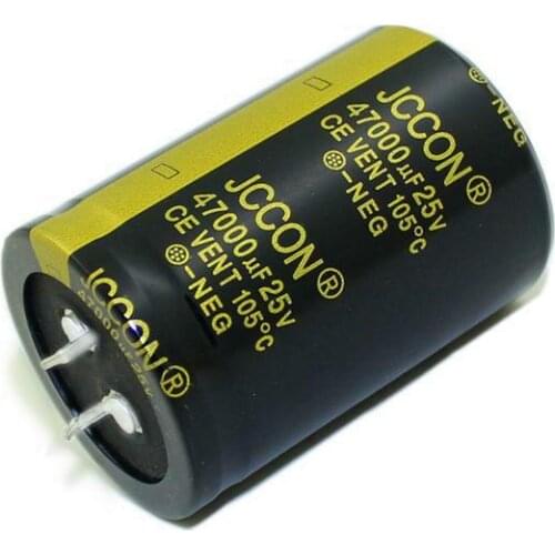 JCCON Horn Aluminum Electrolytic Capacitor 25v47000uf Volume 35*50 Inverter Power