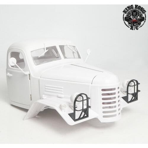 Kingkong RC 1/12 Scale White Soviet ZIS-151/CA30 Truck Hard Plastic Cab KIT for R/C Truck D-E039