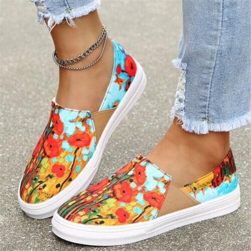 Womens canvas shoes autumn fashion breathable large size casual womens shoes sports comfortable platform sneakers women loafers