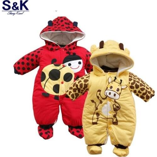 2020 Winter Baby Rompers Boy in Girl Coats Parks Suit Baby Clothes Baby Slippers Baby Clothes Dowry Down Overalls SetXH-013