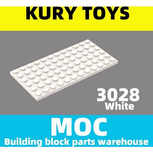 Kury Toys DIY MOC For 3028 Building block parts For Plate 6 x 12 For Plate