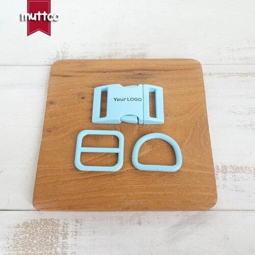 Metal buckle+adjust buckle+D ring/set) Engraved buckle DIY dog collar blue 25mm diy metal buckle zinc alloy adjust buckle