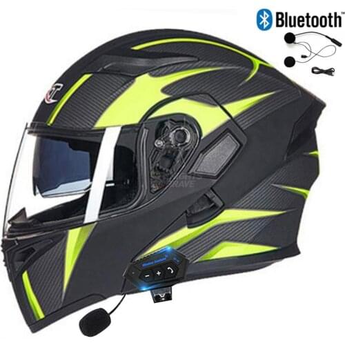 GXT Motorcycle Helmet Flip Up Bluetooth Casque Moto Men Doublel Lens Motorbike Riding Helmet Motorcycle Capacete Four Seasons