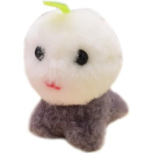 New Cute Pet Doll Real Lamb Fur Pompom Furry Ball KeyChain Key Ring Holder Bag Pendant AirPods Accessories
