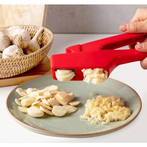2-in-1 Plastic Press Manual Garlic Mincer Chopping Garlic Tools Multifunctional Detachable Vegetable Tools Kitchen Gadgets