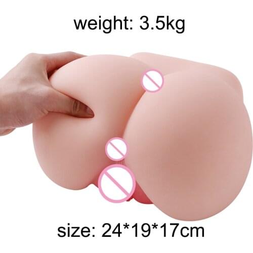 HISMITH 3D Realistic Lifelike Sex Love Doll Elliptical Big Ass Masturbator With Vagina Anal Holes Pussy Toy Adult Toy for Male