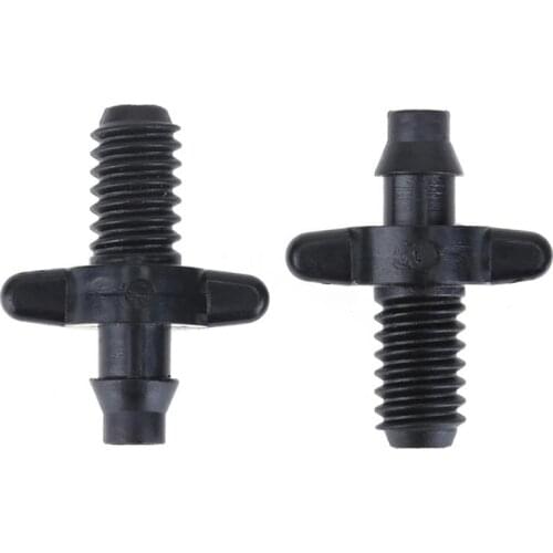 50Pcs 6mm Male Thread Single Barbed 4/7mm PVC Hose Connector for Drip Irrigation Watering Fitting Garden Tools