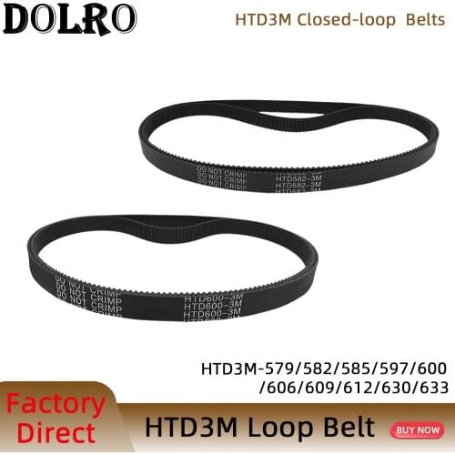 Arc HTD 3M Timing belt C=579 582 585 597 600 606 609 612 630 633 width 6/9/10/12/15/20mm Rubbe Closed Loop Synchronous pitch 3mm