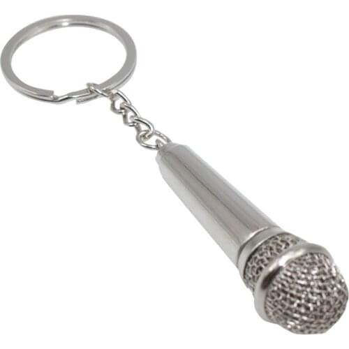 1 Pcs Microphone keychain Car decoration Car interior pendant Rearview mirror pendant Car beauty modification key chain