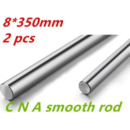 2 pcs Dia 8mm L 350mm linear round shaft 8mm linear shaft 350mm long for cnc parts