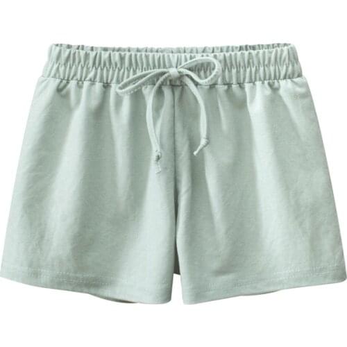 2021 Summer Girls Shorts Pants 100% Cotton Solid Sport Casual Knickers for 1-9 Years Kids Boys Girls HK610