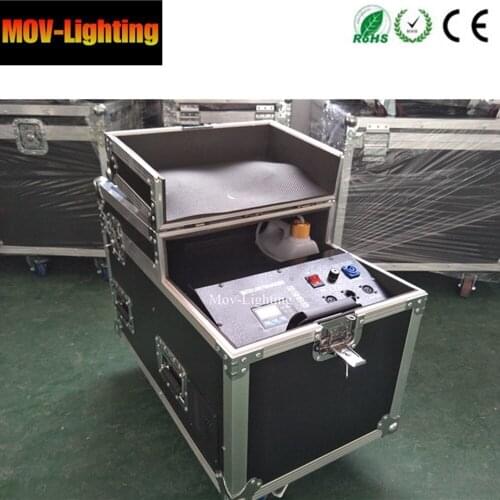 Free shipping flight case Small Case 3000W Base Fog Machine Water Mist Low Smoke Machine