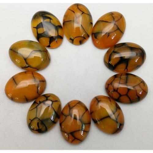 Fashion Natural yellow stripe Onyx cabochon oval 25x18MM Stone beads for jewelry making charm Ring earrings 12Pcs no hole