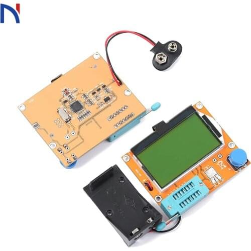 ESR-T4 Digital Transistor Tester Diode Triode Capacitance mega328 m328 lcr-t4 esr Meter MOS/PNP/NPN LCR 12864 9V LCD screen