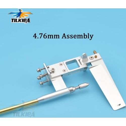 4.76mm 3/16'' Flex Cable Strut Shaft Bracket With Rudder Drive Dog Prop Nut Gasket Brass Tube Plastic Pipe 520mm For RC Boat