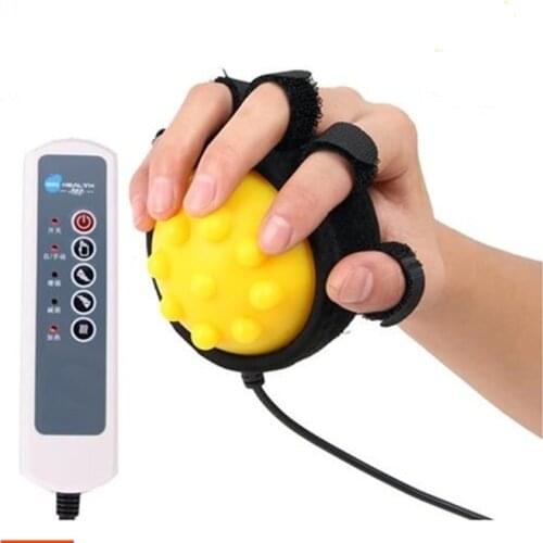 Infrared Compress Electric Hand Massage Ball Hands Inability Exercise Equipment Fix Tape Vibrating Massager Apoplexy Hemiplegia