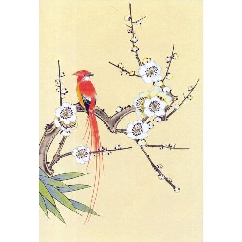 Canvas Art Picture Print Painting Chinese Watercolor Flowers and Birds Oil Painting on Canvas Wall Art Picture for Home Decor