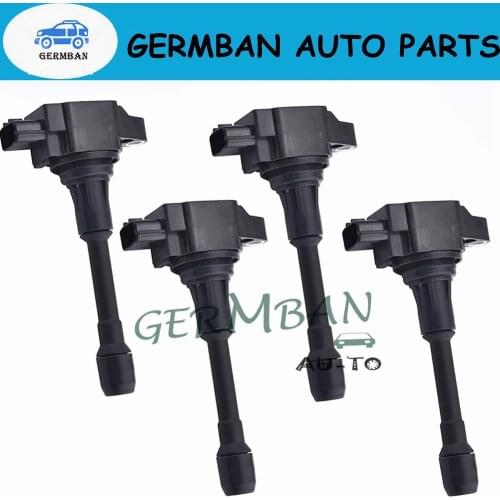 4PCS 22448-JA00C Ignition Coil For 2007-15 Nissan TIIDA Cube Altima Rogue Sentra Versa Micra X-Trail Qashqai Infiniti M56 FX50