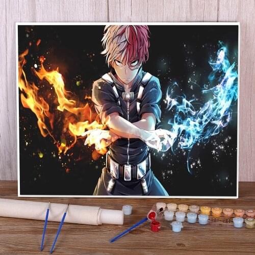 Cartoon Anime Painting By Numbers Complete Kit Acrylic Paints 50*70 Boards By Numbers Handmade Crafts Adults Handicraft
