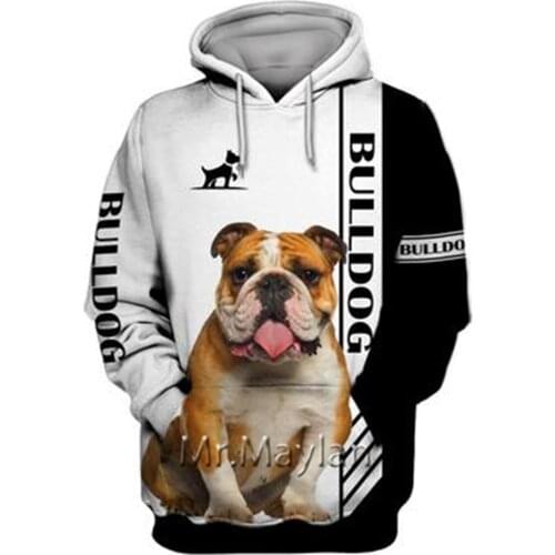 Personality Fashion Animal Pug 3D Printed Graphic Hoodie Men/Women Zip Hooded Streetwear Oversized Sweatshirt Harajuku Tops -A28