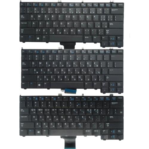 NEW Hebrew HB/Czech CZ/korean KR for DELL Latitude E7420 laptop Keyboard no backlit no Pointing stick