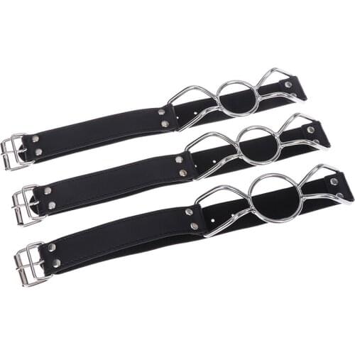 New Leather Sex Toys Ring Gag Flirting For Couples Open Mouth With O-Ring Sex Bondage BDSM Adult Erotic Play Sex Toys
