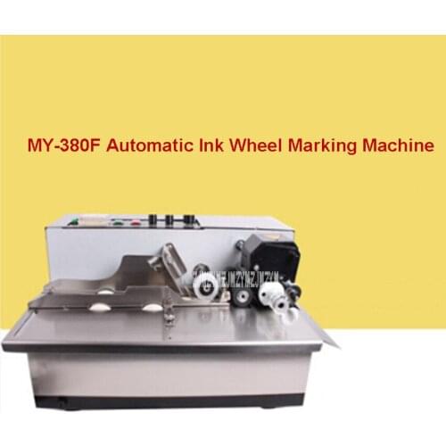 New MY-380F Ink Wheel Coding Machine Ink Wheel Marking Machine Automatically Continuous Marking Machine 180W 220V/110V 50Hz/60Hz