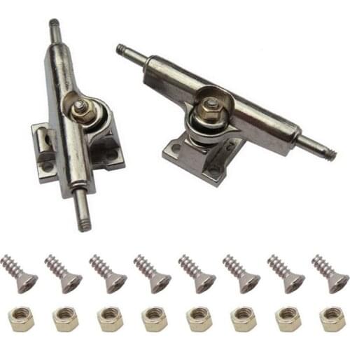 New One Set Trucks For 32.5mm Fingerboard Skateboard Wooden Deck Accessory High quality Zinc alloy