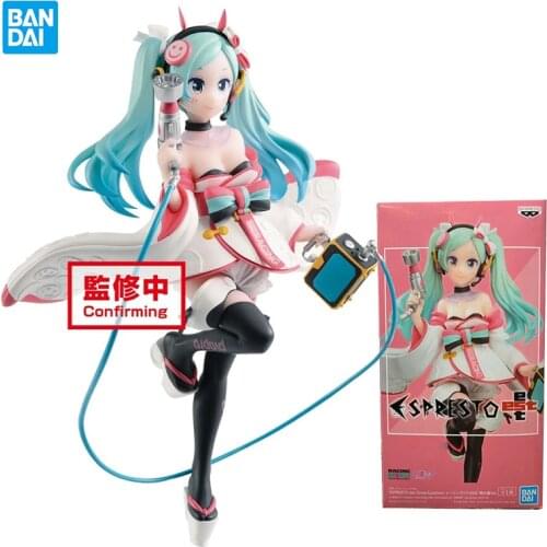 In Stock Original Banpresto Espresto Hatsune Miku 18Cm Action Figure 2020 Dress Up Brinquedos Anime Doll Model Collectible Toys