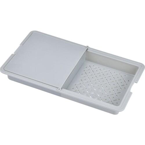 3 In 1 Cutting Board Three-in-one PP Kitchen Folding Multifunctional Removable Drain Tray