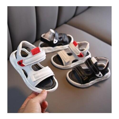 New Boys Sandals Soft Open-Toe Toddler Baby Summer Sandals Boys and Girls Children Beach Shoes Sport Kids Sandals