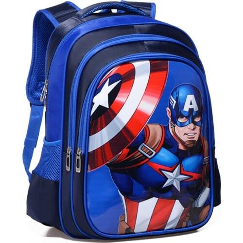 The Captain America Boys Girls Schoolbag Primary School Avengers Children School bags Teenager Kids Schoolbags Student Backpack