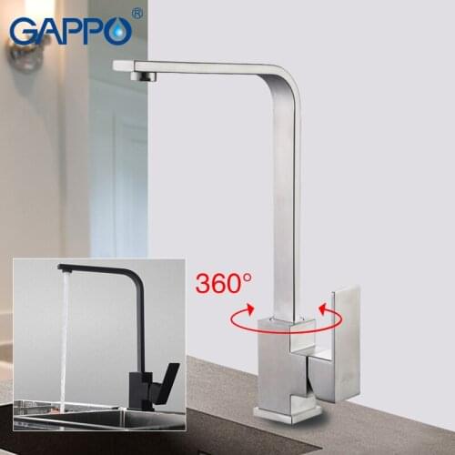 GAPPO Kitchen Faucets Deck Mounted Faucet Mixer Stainless Steel Swivel Faucet Mixer Taps for Kitchen Sink Mixer De Cozinha Tap