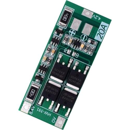 Lithium Battery Charger PCB Protection Board HW-391 2S 20A 7.4V 8.4V Li-ion Battery Board BMS Board Module Balance
