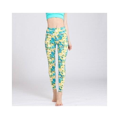 Printed Lady Yoga Leggings Gym Tights Fitness Stretch Yoga Pants Women Running Pants Workout Tights Sexy Sport Leggings