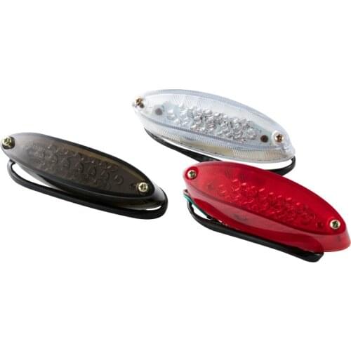 1Pc 12V Motorcycle Rear Brake Stop Light LED Tail Lamp Dirt Bike Number License Plate Light ATV UTV Motorbike Accessories