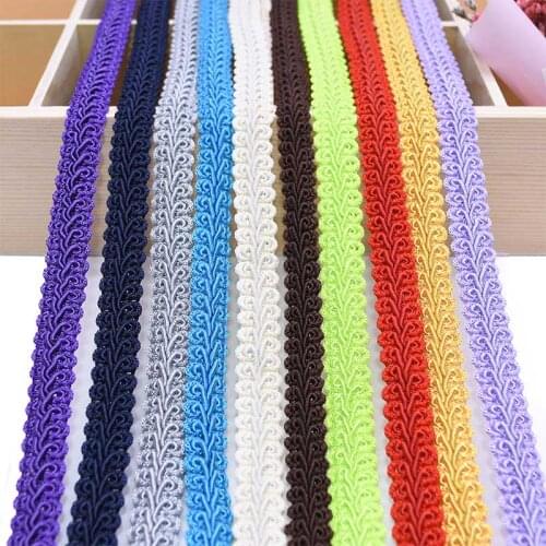 5mx12mm Centipede Lace Polyester Braided Curve Lace Sewing Accessories Stage Costume Clothing Hat Decor DIY Fabric Craft Supplie
