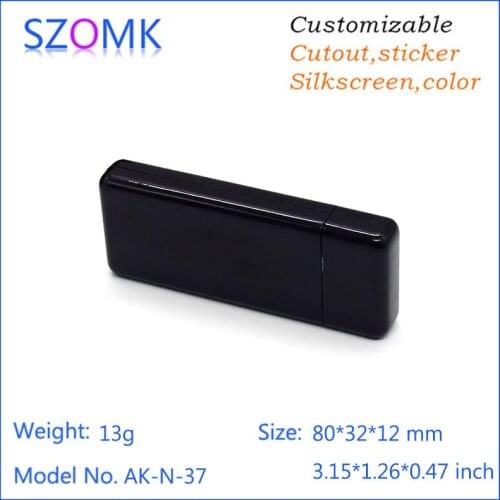 5pcs szomk diy electronics outlet enclosure power charger box enclosure box plastic shell case junction box electronic 80*32*12m