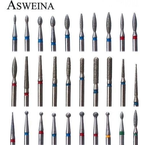 1pcs Diamond Milling Cutter for Manicure Rotary Nail Drill Manicure Machine Bit Electric Nail Polishing Tools Accessory