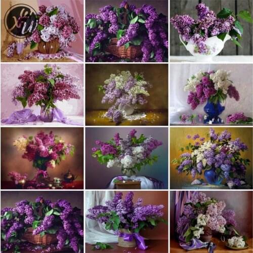 Diamond Painting Kits for Adults Flower Rhinestones Embroidery Round Square Cross Stitch 1 Full Drill Mosaic Art for Home Decor