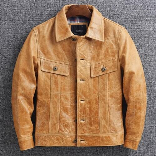 Free shipping,2020 New Rider leather jacket.vintage genuine leather coat.Oil wax cowhide clothes.cool leather clothing.biker